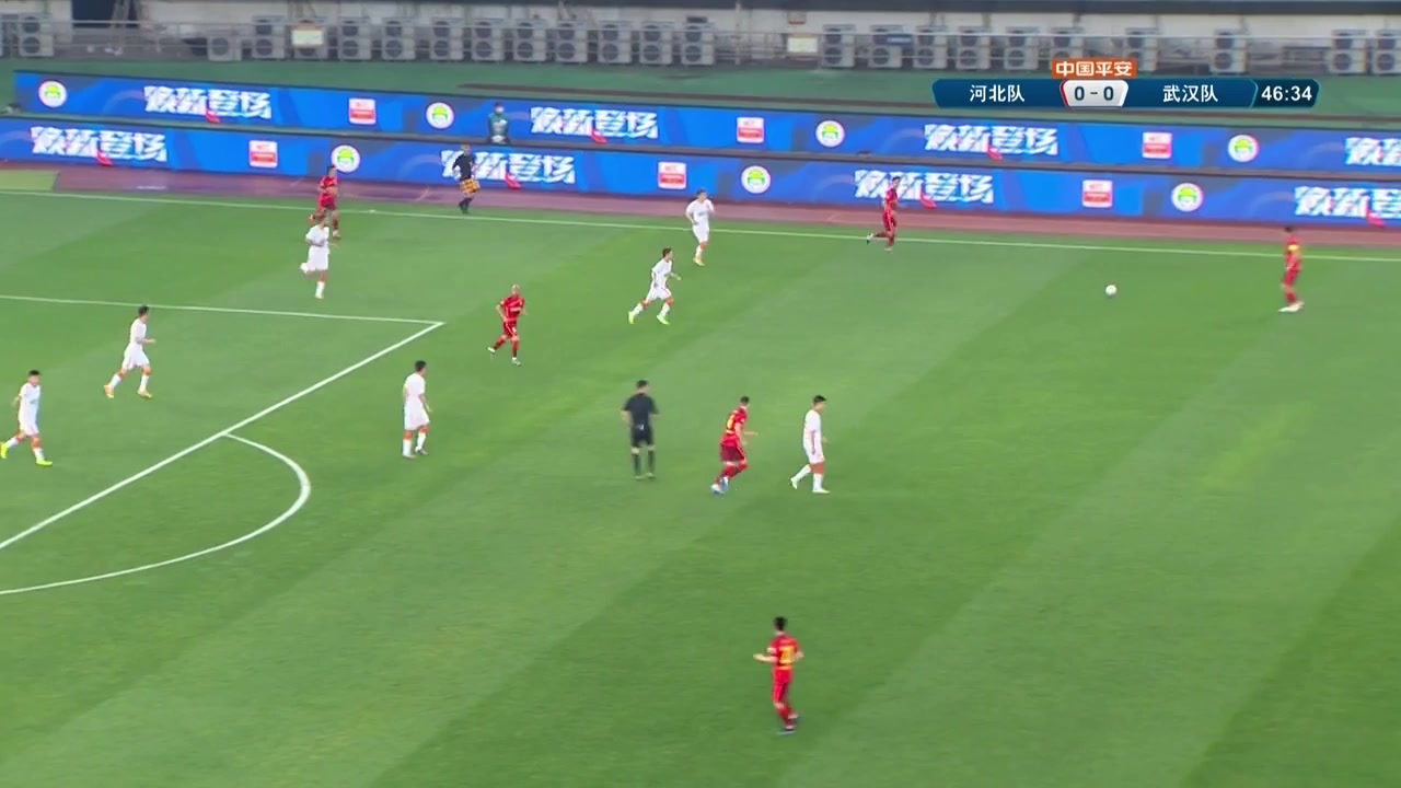 CHA CSL Hebei FC Vs Wuhan FC 48 ทำประตู Yin Hongbo ประตู, ทำคะแนน 1:0