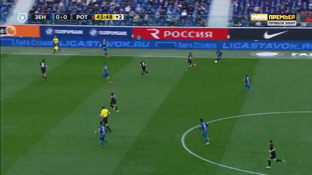 10 Zenit St. Petersburg Vs Rotor Volgograd 45+ skor gol Sebastian Driussi, skor 1:0