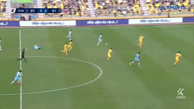 韓K聯 光州FC Vs 大邱FC 75分埃德加.達席爾瓦進球,比分0:1