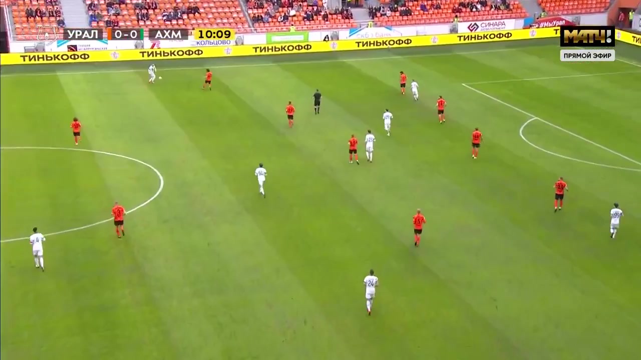 RUS PR Ural Sverdlovsk Oblast Vs Terek Grozny Lechii Sadulaev Goal in 10 min, Score 0:1