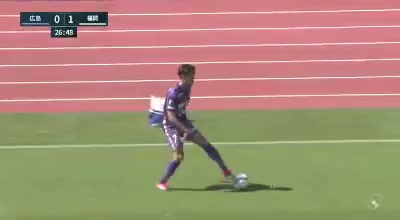 JPN D1 Hiroshima Sanfrecce Vs Avispa Fukuoka Shunki Higashi Goal in 27 min, Score 1:1