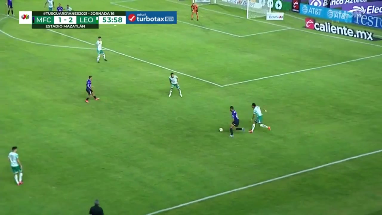 140 Mazatlan FC Vs Club Leon 55 skor gol Giovanni Augusto Oliveira Cardoso, skor 2:2