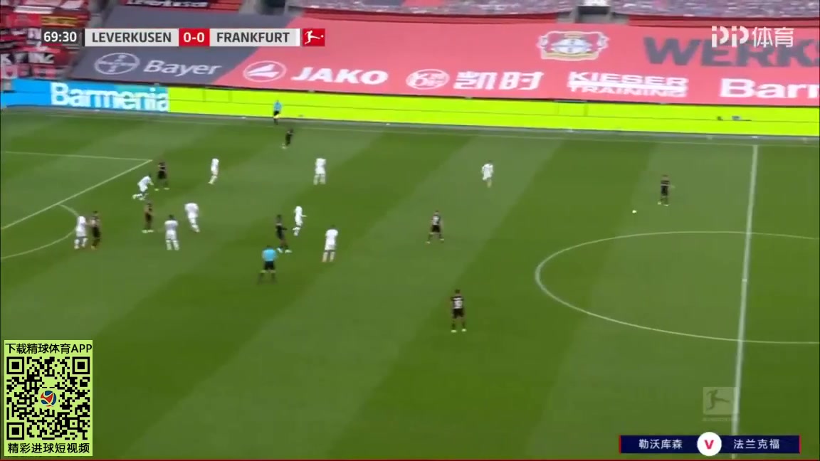 Bundesliga Bayer Leverkusen Vs Eintracht Frankfurt 70 ทำประตู Leon Bailey ประตู, ทำคะแนน 1:0