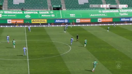 3 Rapid Wien Vs WSG Swarovski Tirol 20 skor gol , skor 1:0