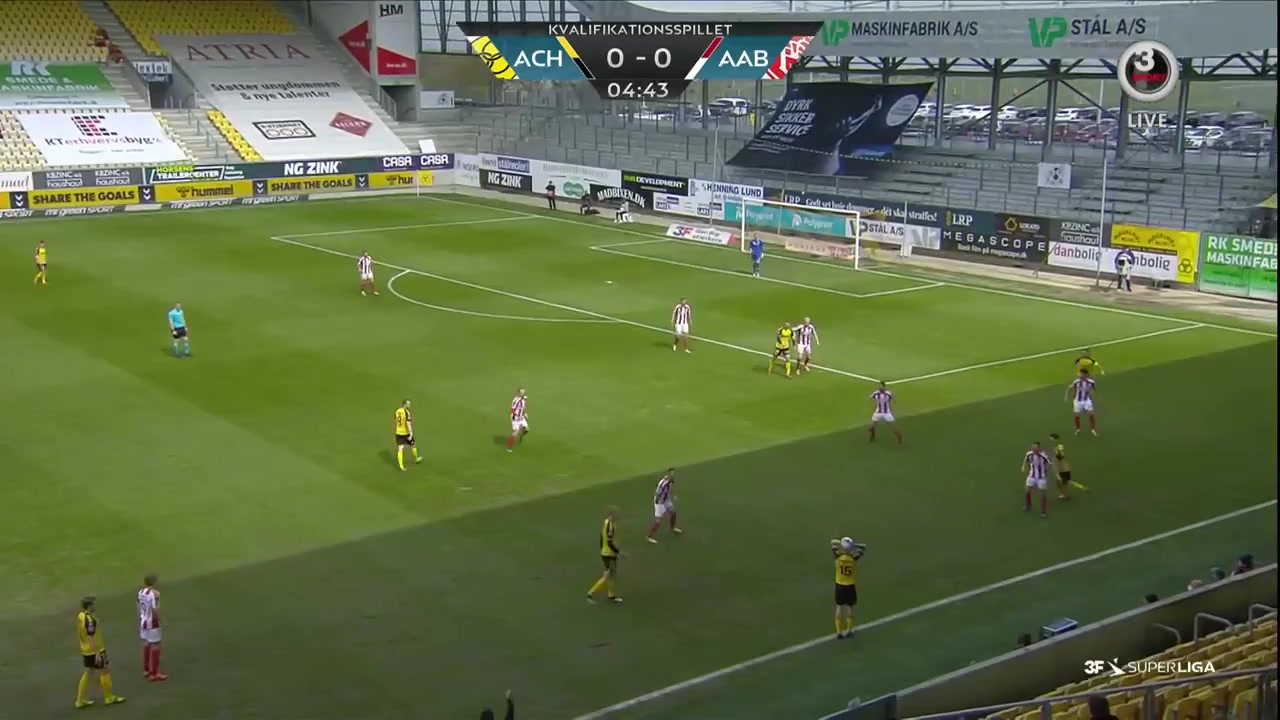 DEN SASL AC Horsens Vs Aalborg 4 phút Vào, ghi bàn 1:0