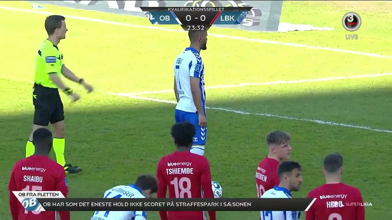 DEN SASL Odense BK Vs Lyngby 24 phút Issam JebaliVào, ghi bàn 1:0