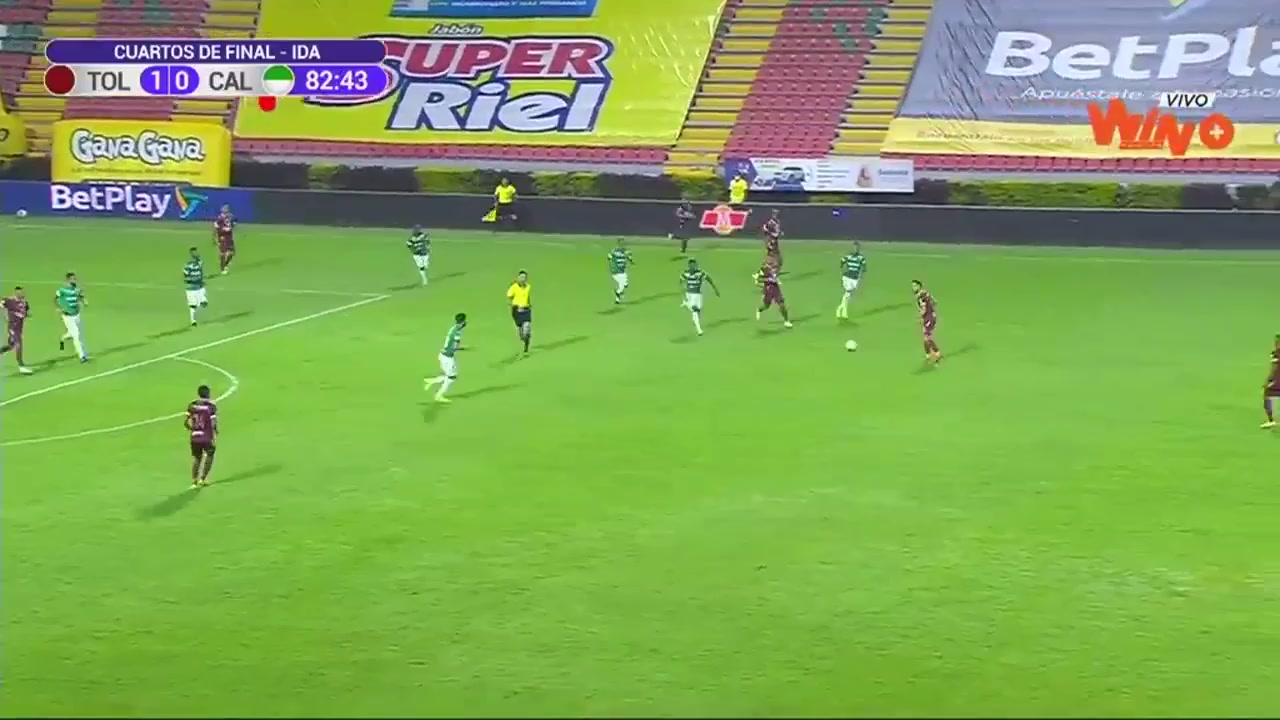 COL D1 Deportes Tolima Vs Deportivo Cali 83 phút Omar AlbornozVào, ghi bàn 2:0