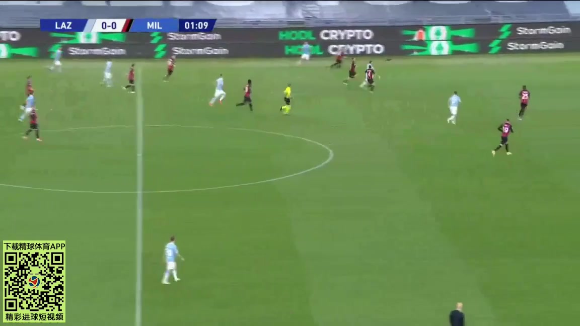 Serie A Lazio Vs AC Milan 1 ทำประตู Carlos Joaquin Correa ประตู, ทำคะแนน 1:0