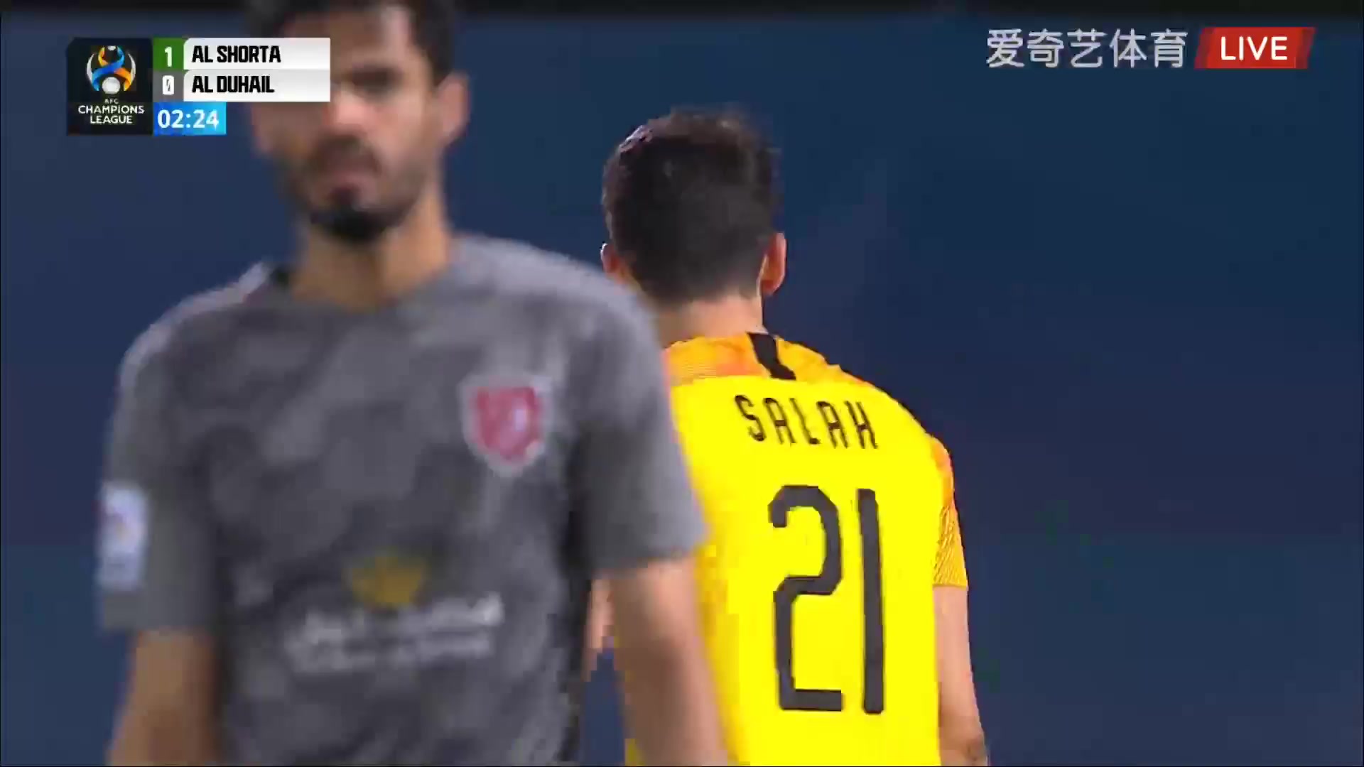 亞冠杯 蕭塔(中) Vs 艾杜哈尼 1分阿特萬進球,比分1:0