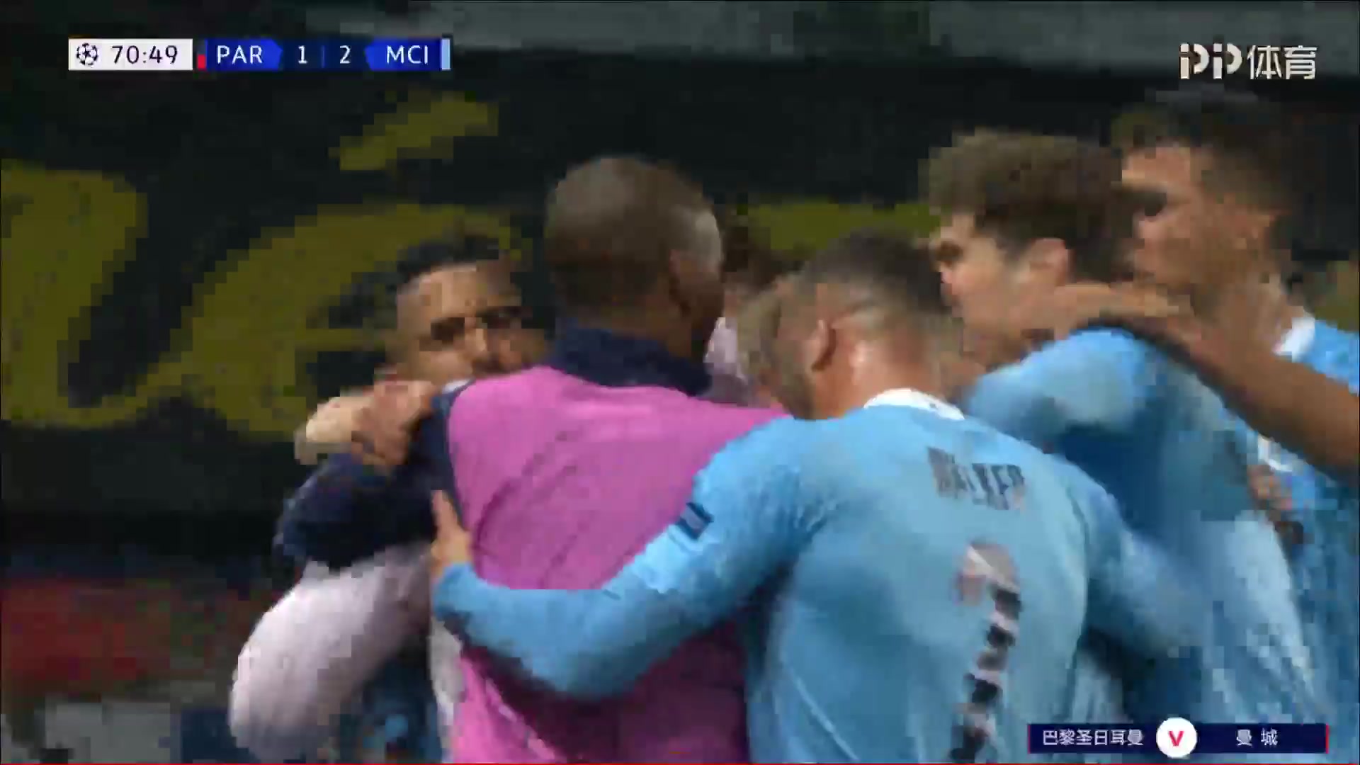 UEFA CL Paris Saint Germain (PSG) Vs Manchester City 71 phút Riyad MahrezVào, ghi bàn 1:2