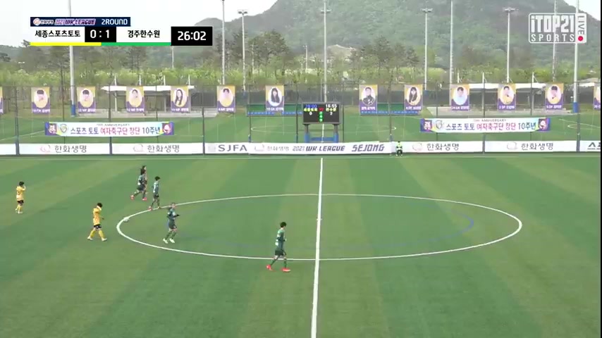 KOR WD1 Sejong Gumi Sportstoto (w) Vs Gyeongju FC (w) Tanaka Goal in 26 min, Score 0:2