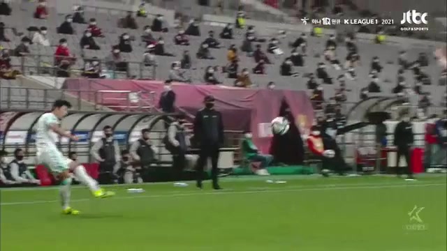 韓K聯 FC首爾 Vs 城南足球俱樂部 57分進球,比分1:2