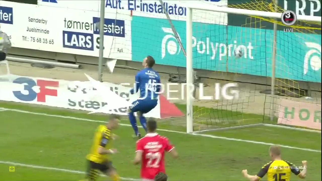 DEN SASL AC Horsens Vs Vejle 45 phút Louka AndreassenVào, ghi bàn 2:0