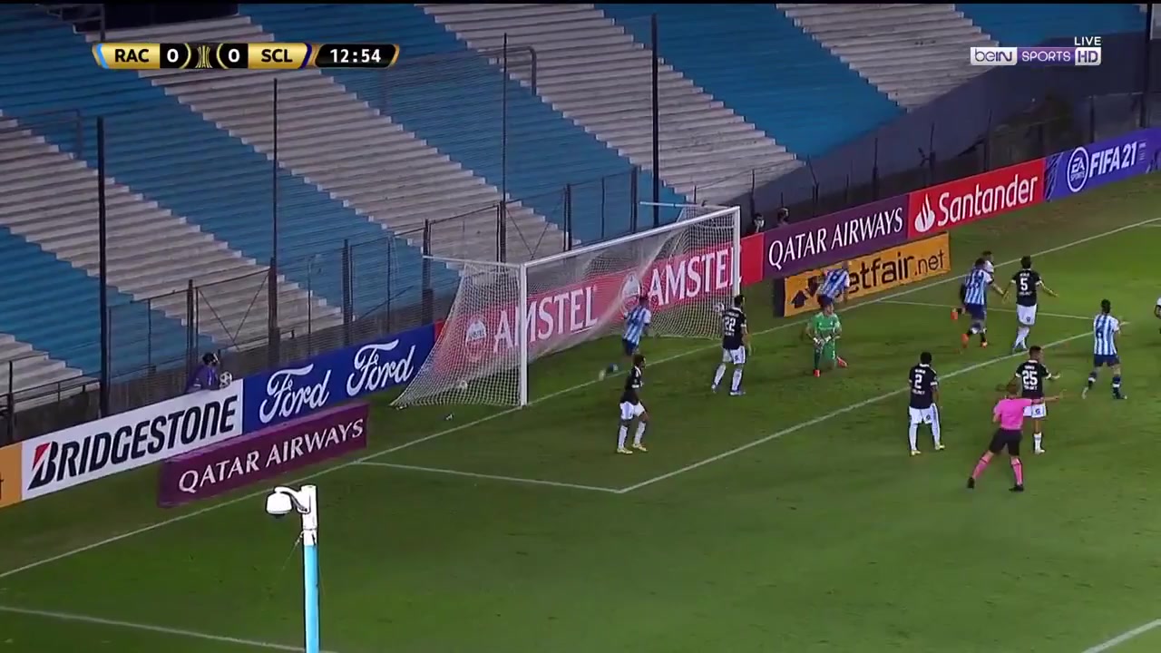 CON CLA Racing Club Vs Sporting Cristal 12 phút Juan CáceresVào, ghi bàn 1:0