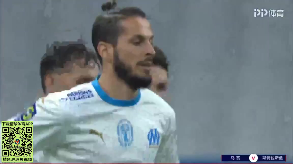 11 Marseille Vs Strasbourg 86 skor gol Dario Benedetto, skor 1:1