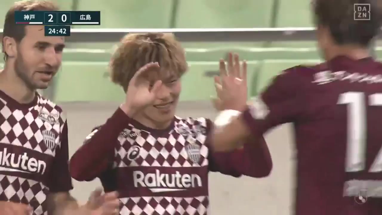 JPN D1 Vissel Kobe Vs Hiroshima Sanfrecce Kyogo Furuhashi Goal in 24 min, Score 2:0