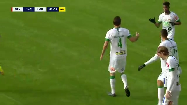 SWE D1 Ostersunds FK Vs Varbergs BoIS FC Oliver Stanisic Goal in 91 min, Score 1:2