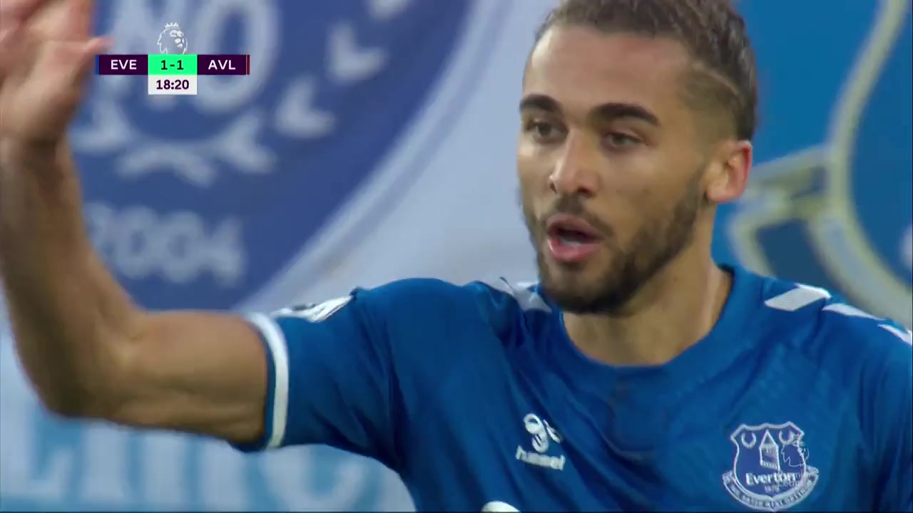 EPL Everton Vs Aston Villa 18 phút Dominic Calvert-LewinVào, ghi bàn 1:1