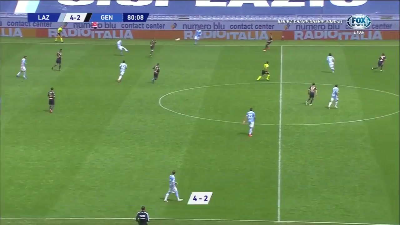 Serie A Lazio Vs Genoa 81 ทำประตู Eldor Shomurodov ประตู, ทำคะแนน 4:3