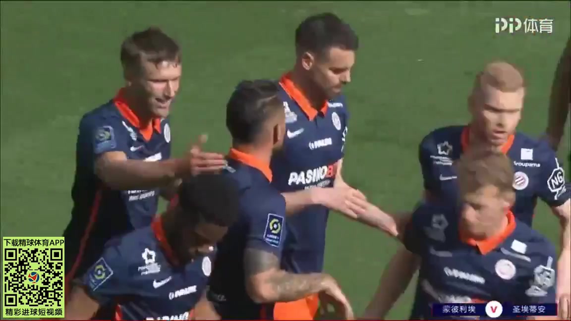 11 Montpellier Vs Saint Etienne 4 skor gol Andy Delort, skor 1:0