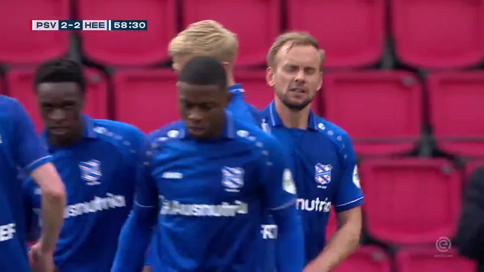 HOL D1 PSV Eindhoven Vs SC Heerenveen Siem de Jong Goal in 59 min, Score 2:2