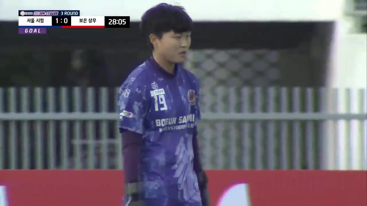 KOR WD1 Seoul Amazones (w) Vs Boeun Sangmu (w) Kim So Yi Goal in 28 min, Score 1:0