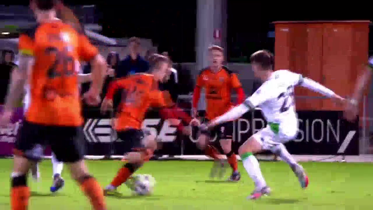 AUS D1 Brisbane Roar Vs Western United FC Josh Brindell-South Goal in 71 min, Score 1:1