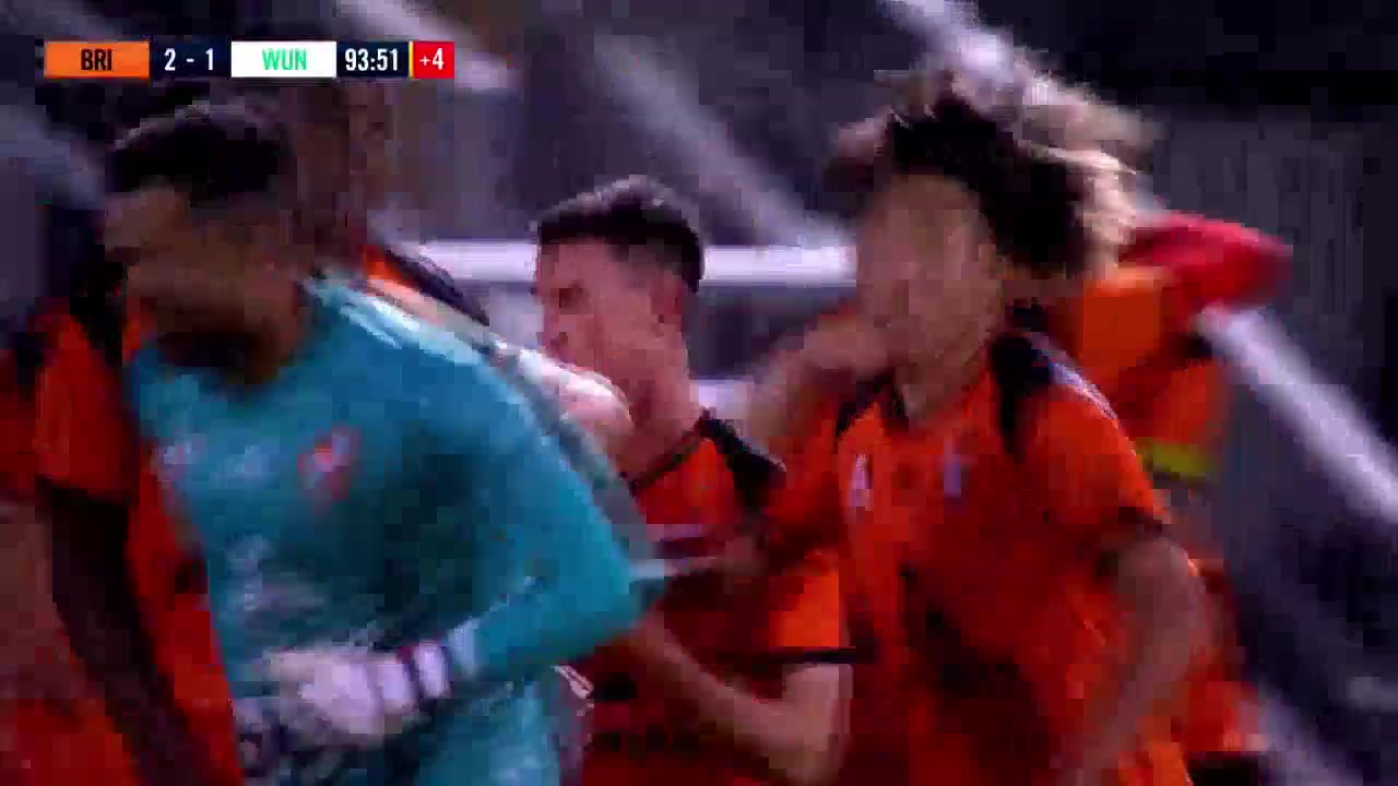 AUS D1 Brisbane Roar Vs Western United FC Riku Danzaki Goal in 93 min, Score 2:1