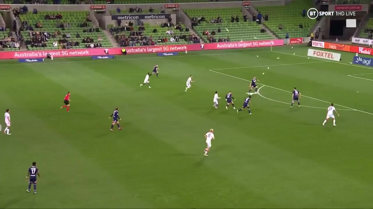 AUS D1 Melbourne Victory Vs FC Macarthur Suceta Goal in 30 min, Score 1:1