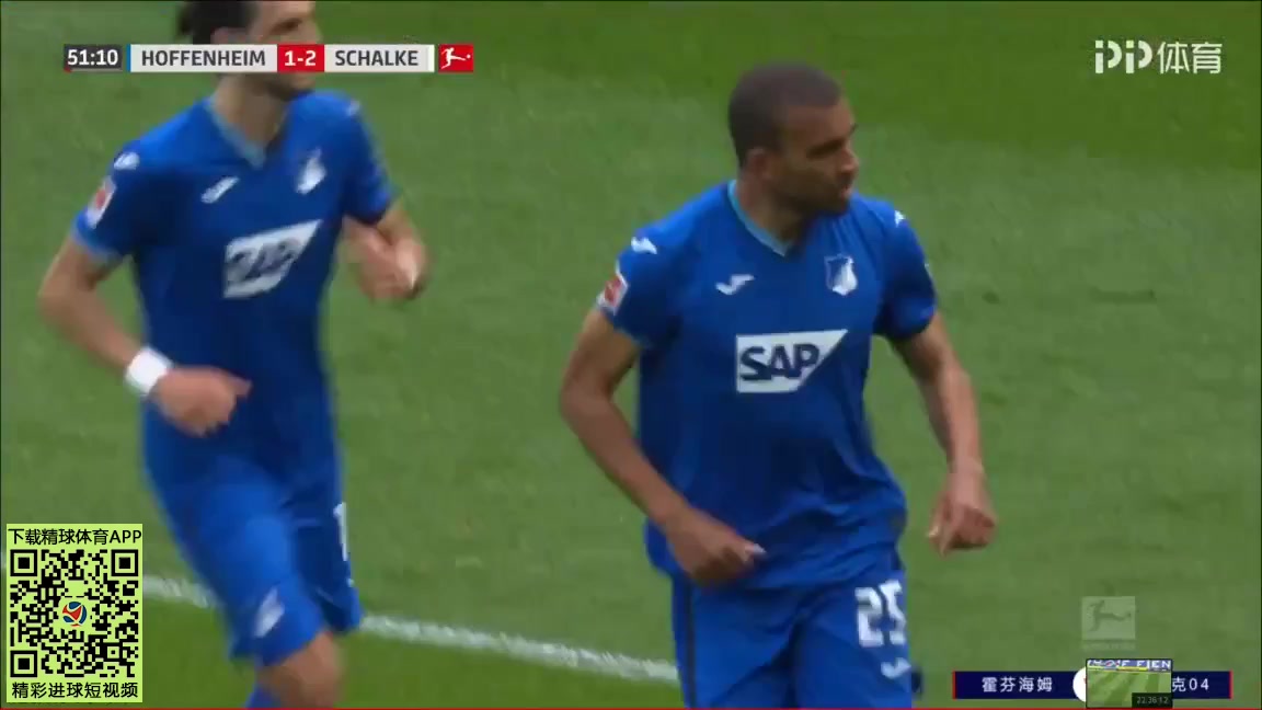 Bundesliga TSG Hoffenheim Vs Schalke 04 51 phút Kevin AkpogumaVào, ghi bàn 2:2