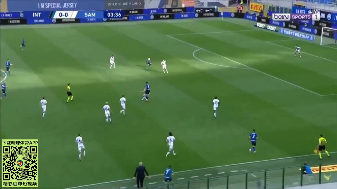 Serie A Inter Milan Vs Sampdoria Roberto Gagliardini Goal in 3 min, Score 1:0