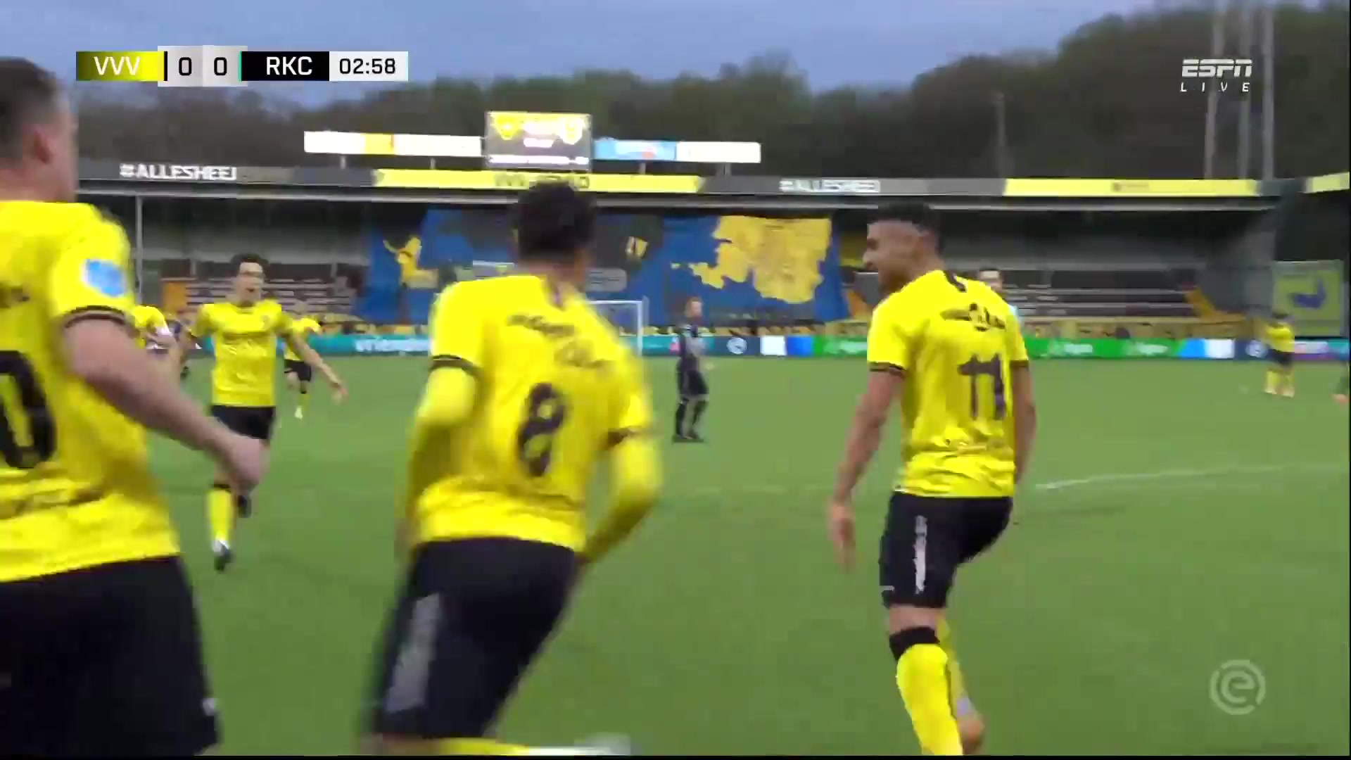 HOL D1 VVV Venlo Vs RKC Waalwijk Giorgos Giakoumakis Goal in 2 min, Score 1:0