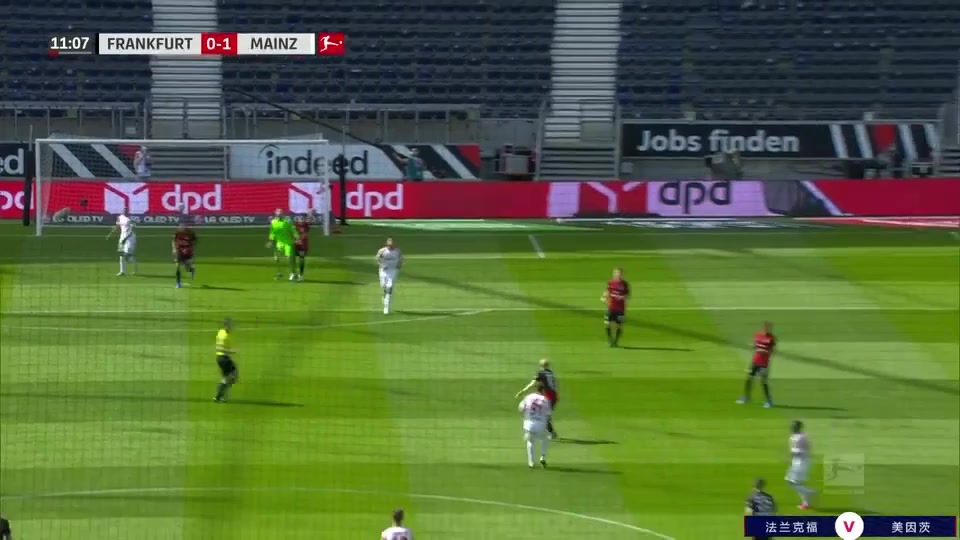 Bundesliga Eintracht Frankfurt Vs FSV Mainz 05 10 phút Karim OnisiwoVào, ghi bàn 0:1