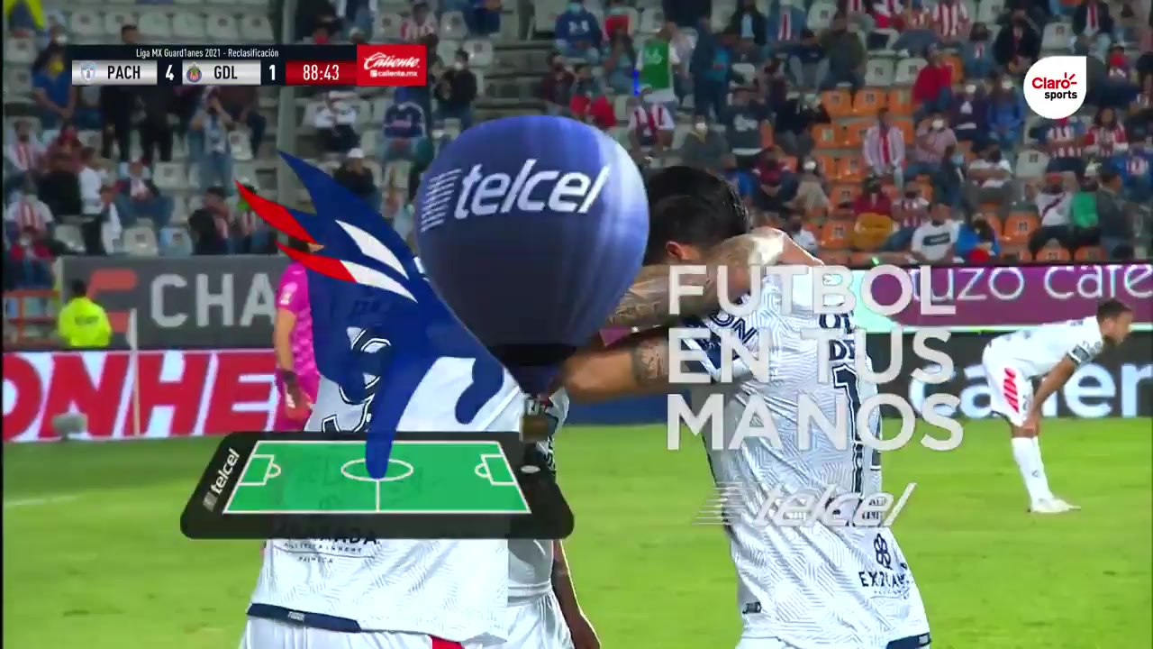 MEX D1 Pachuca Vs Chivas Guadalajara Uriel Antuna Goal in 88 min, Score 4:1