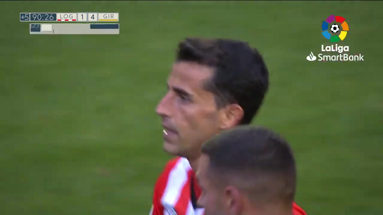 SPA D2 UD Logrones Vs Girona Alexandre Ruben Martinez Gutierrez Goal in 91 min, Score 1:4