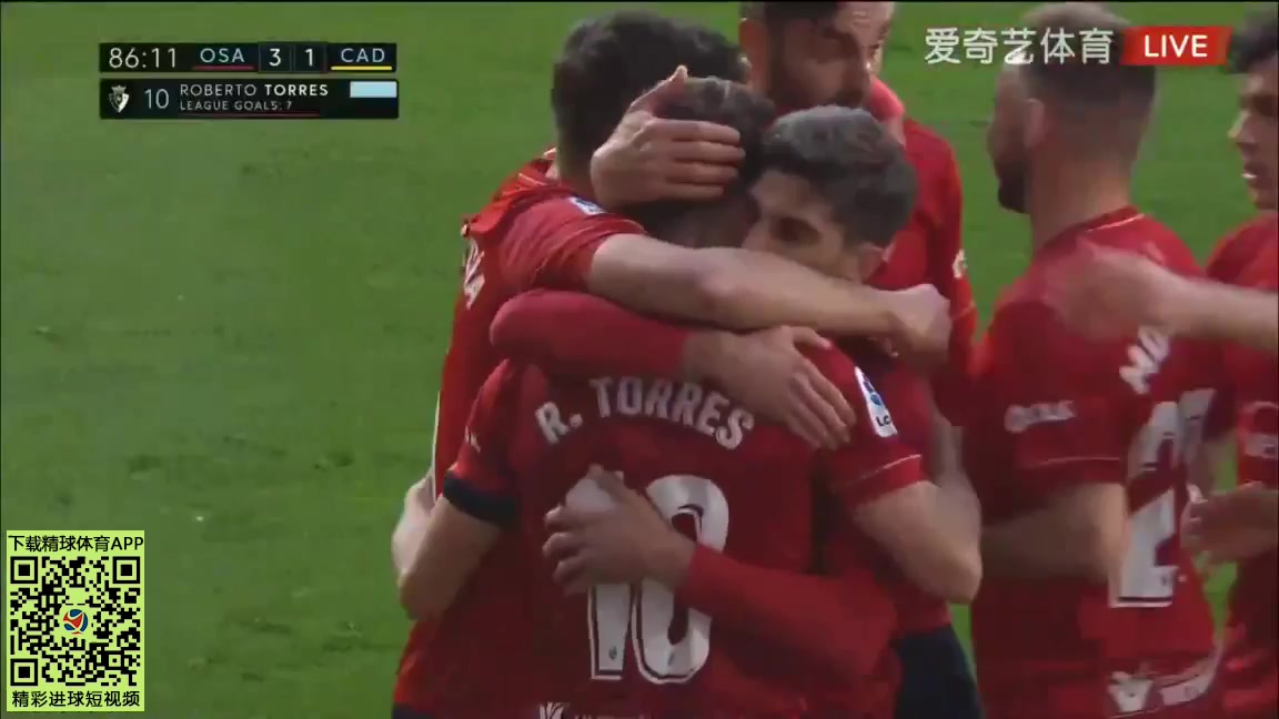 Laliga1 Osasuna Vs Cadiz 86 phút Roberto Torres MoralesVào, ghi bàn 3:1