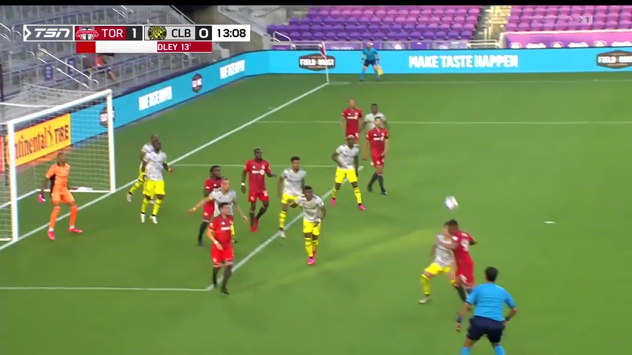 MLS Toronto FC Vs Columbus Crew 12 ทำประตู Michael Bradley ประตู, ทำคะแนน 1:0