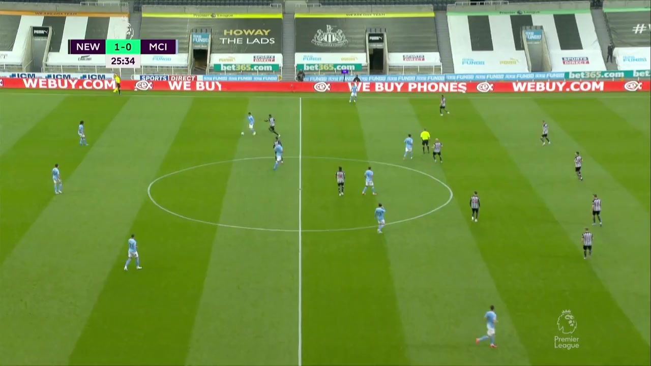 EPL Newcastle United Vs Manchester City 24 ทำประตู Emil Henry -Kristoffer Krafth ประตู, ทำคะแนน 1:0