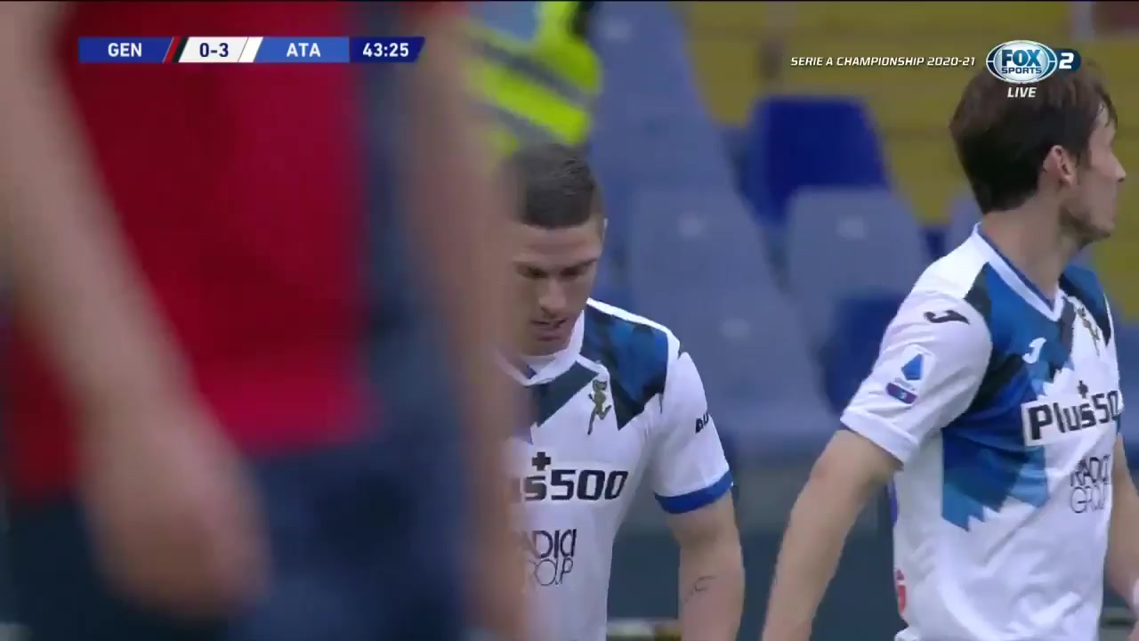 Serie A Genoa Vs Atalanta 43 phút Robin GosensVào, ghi bàn 0:3