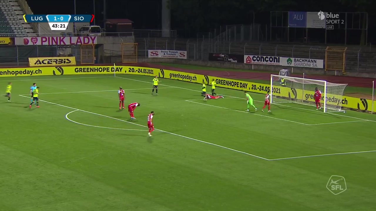 SUI Sl Lugano Vs FC Sion 42 phút Vào, ghi bàn 2:0