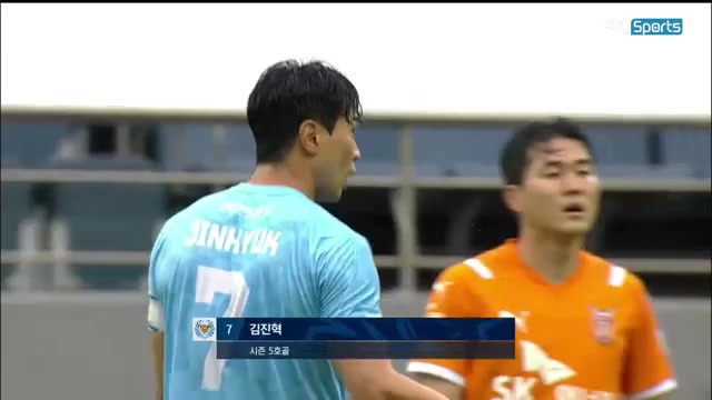 韓K聯 濟州聯隊 Vs 大邱FC 8分金進赫進球,比分0:1