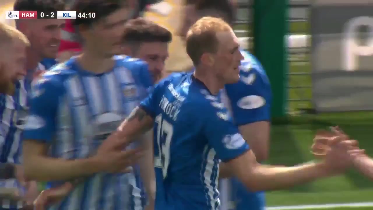 SCO PR Hamilton Academical Vs Kilmarnock Mitchell Bernard Pinnock Goal in 43 min, Score 0:2