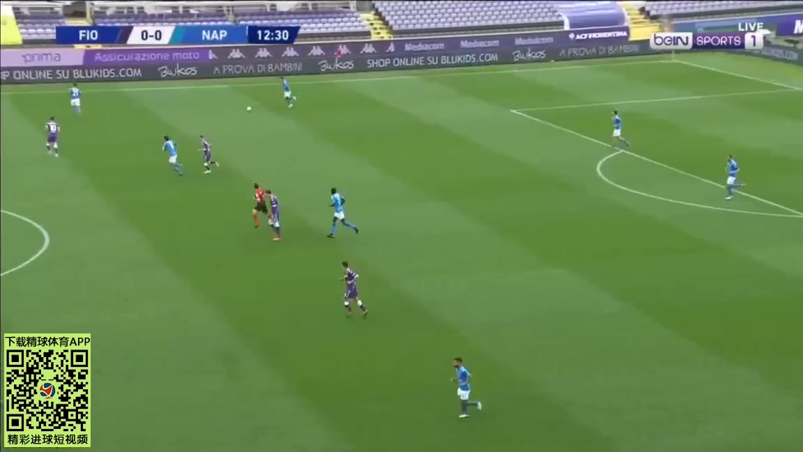 Serie A Fiorentina Vs Napoli 11 phút Vào, ghi bàn 1:0