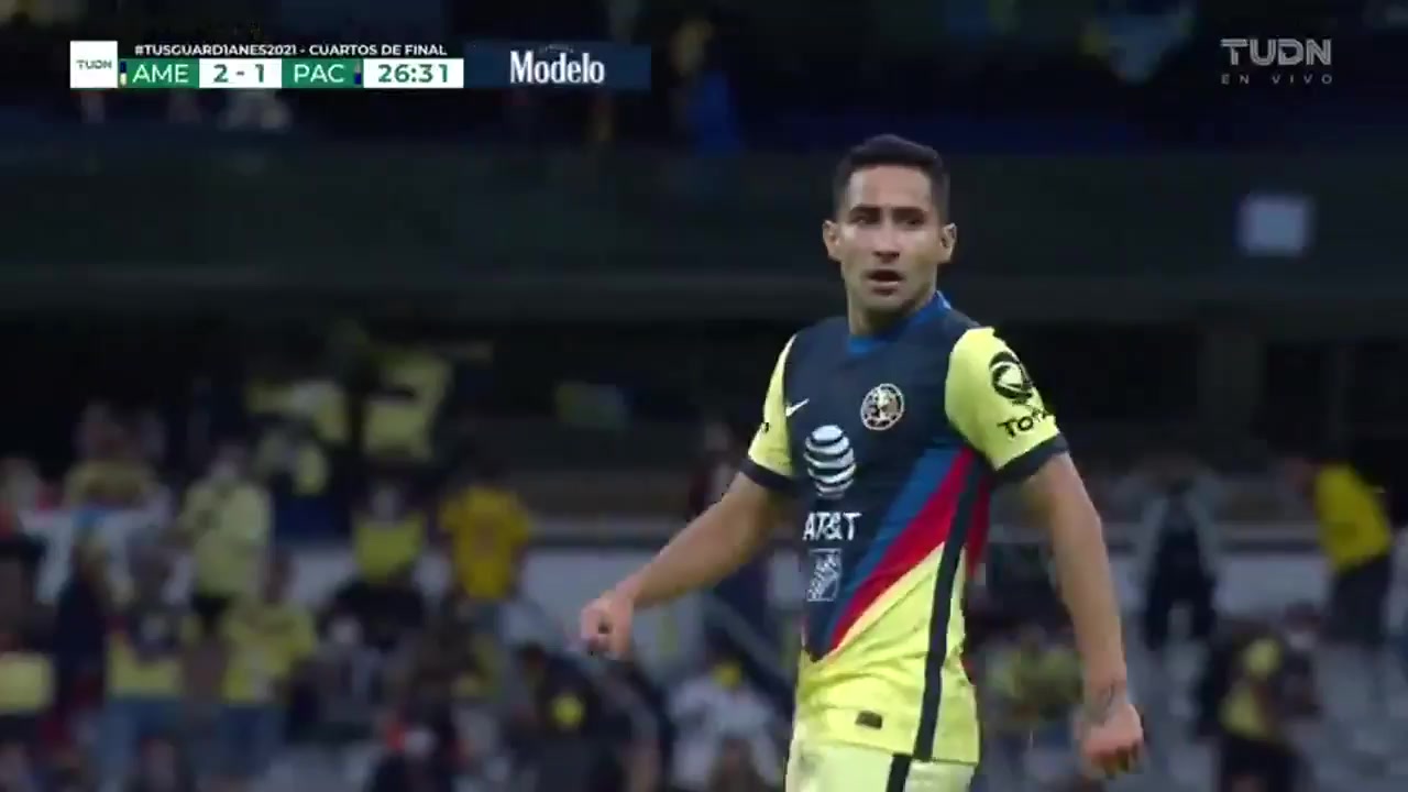 140 Club America Vs Pachuca 25 skor gol Luis Fernando Fuentes Vargas, skor 2:1