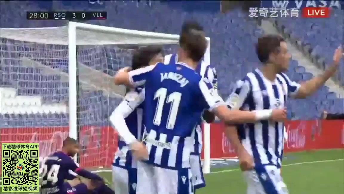 31 Real Sociedad Vs Real Valladolid 27 skor gol David Jimenez Silva, skor 3:0