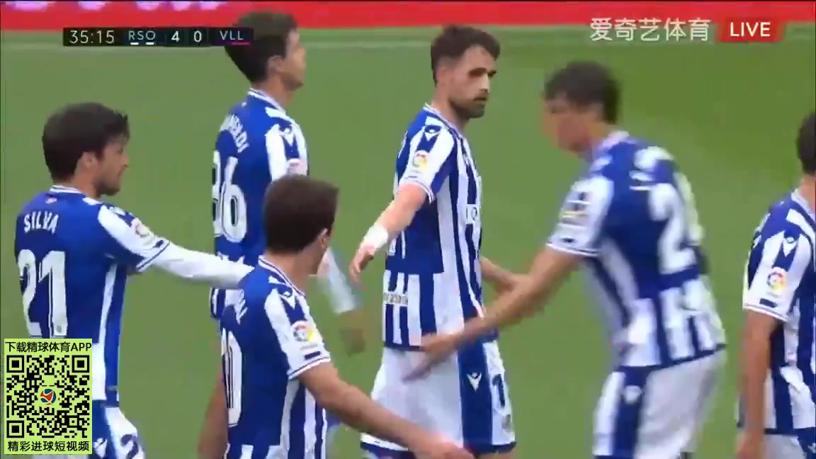 31 Real Sociedad Vs Real Valladolid 34 skor gol Adnan Januzaj, skor 4:0