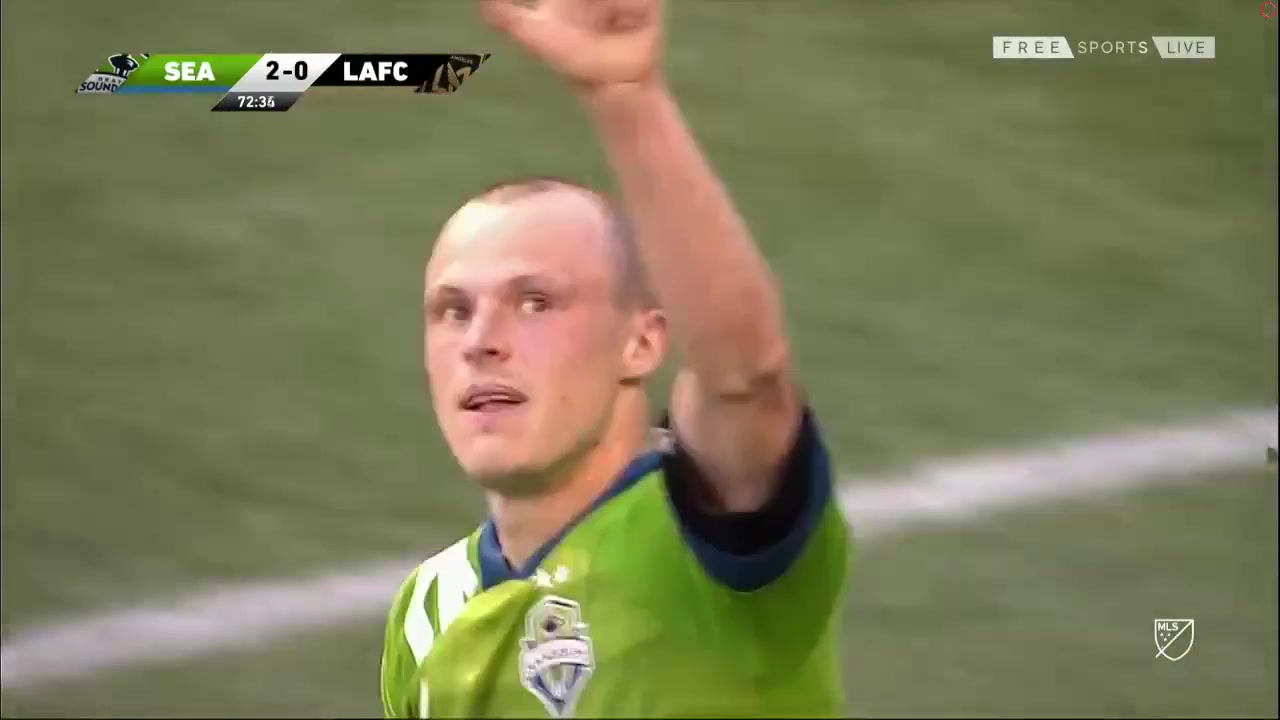 MLS Seattle Sounders Vs Los Angeles FC 72 ทำประตู Brad Smith ประตู, ทำคะแนน 2:0