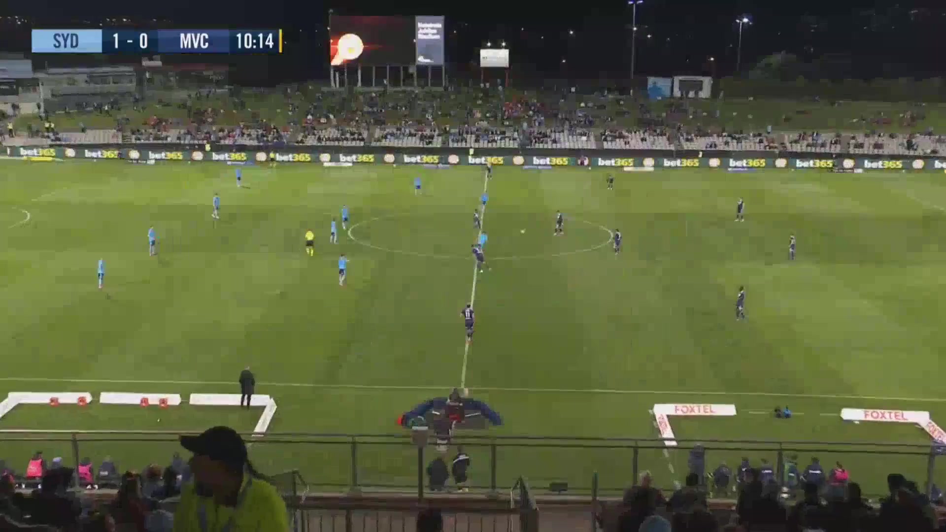 AUS D1 Sydney FC Vs Melbourne Victory Deivson Rogerio da Silva,Bobo Goal in 9 min, Score 1:0