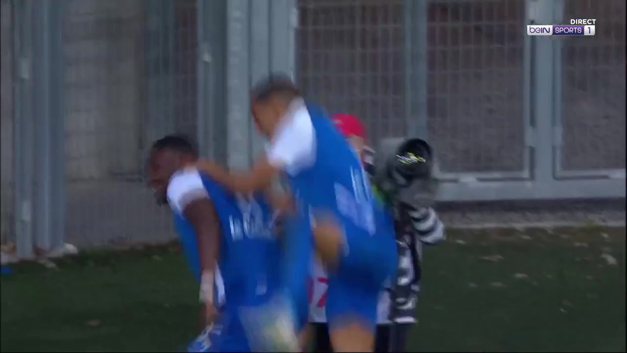 FRA D2 Grenoble Vs Paris FC Achille Anani Goal in 7 min, Score 1:0