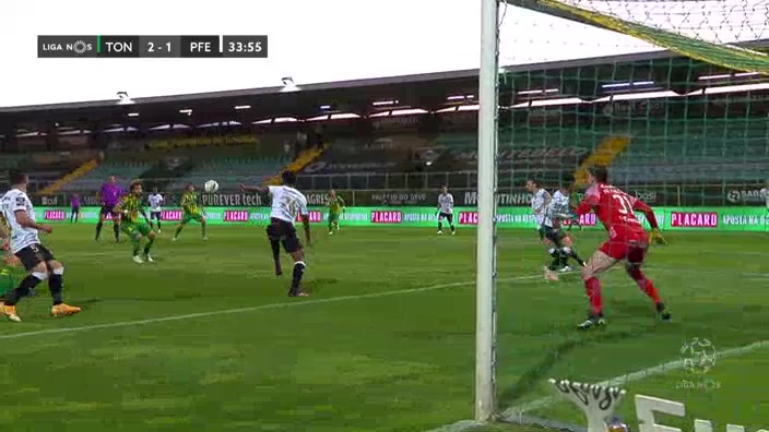 POR D1 CD Tondela Vs Pacos de Ferreira 33 phút Joao Pedro Almeida MachadoVào, ghi bàn 2:1